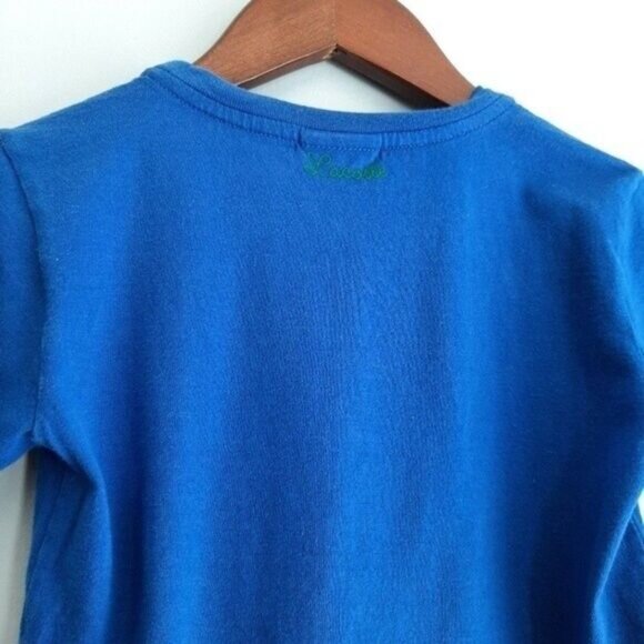 LACOSTE Short Sleeve T-Shirt Blue Crewneck Tee Kids Sz 6 - Picture 7 of 10